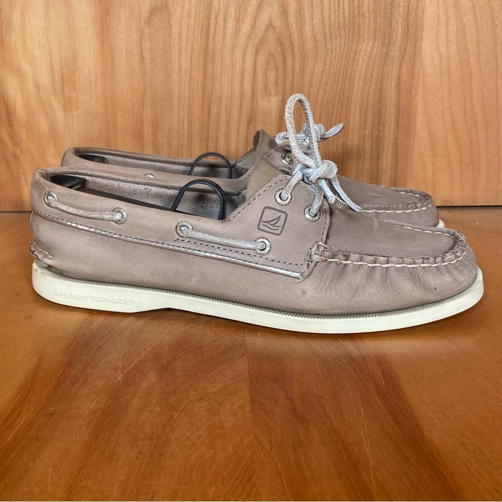 Womens 7 Sperry Top Sider Authentic Original Boat Shoe Tan CCKC1313